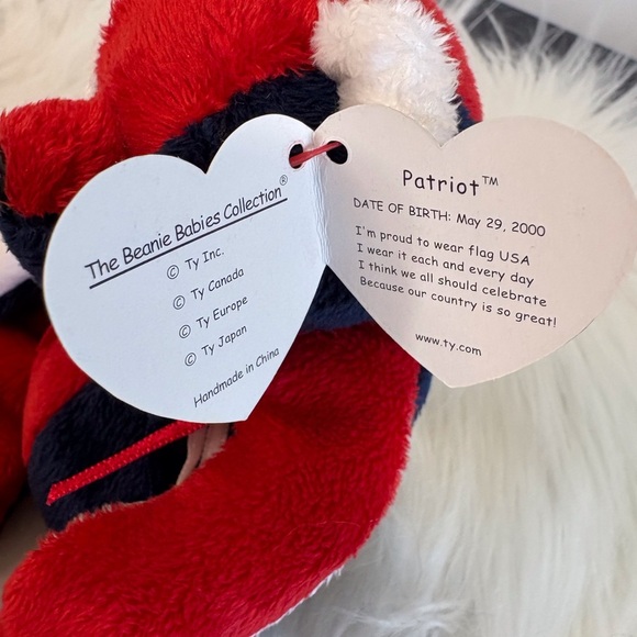 Ty Beanie Baby Patriotic Bear in Red, White, and Blue - Picture 6 of 8